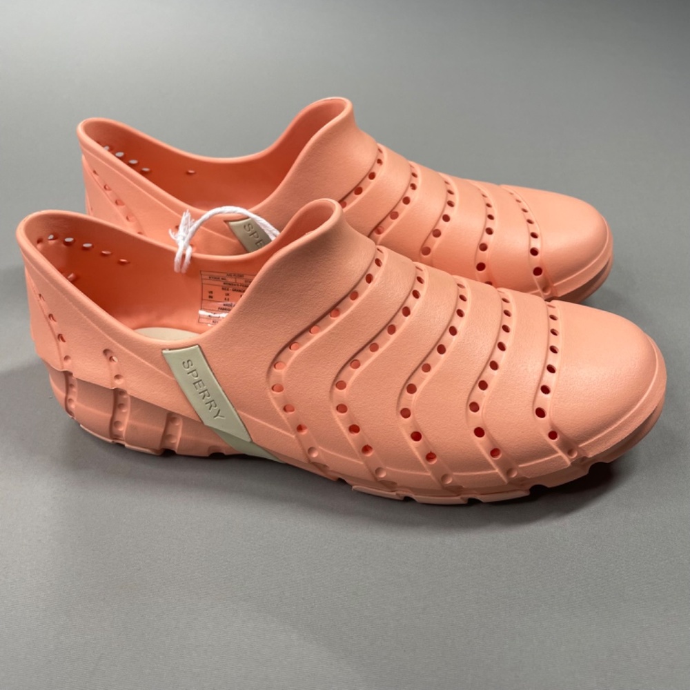 NEW Sperry Shoes Womens 9 pink water strider rubber slip on outdoor kayak boat - Picture 2 of 10